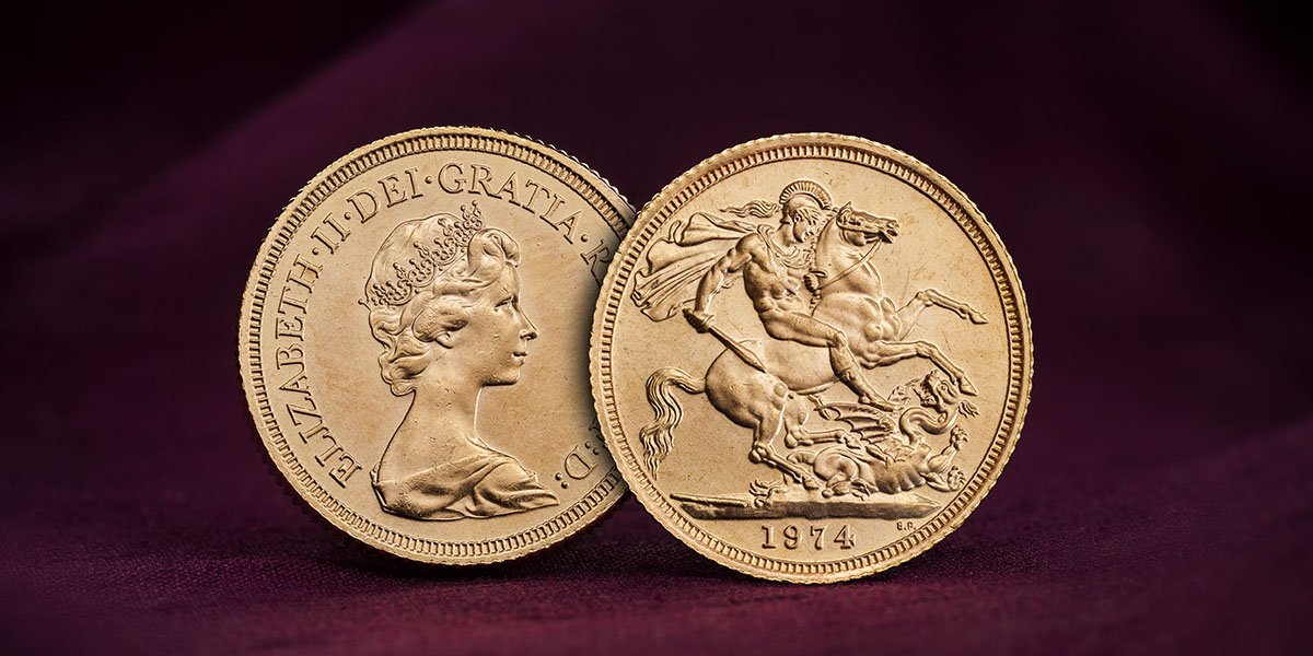 1974 Elizabeth II Gold Sovereign Coin