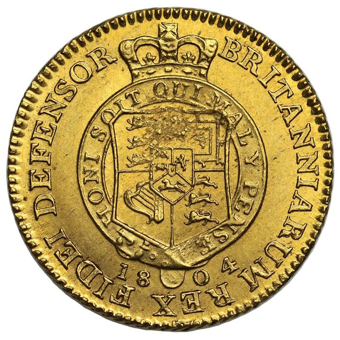 1804 George III Gold Half Guinea 