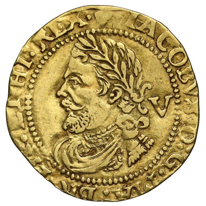 James I Gold Quarter Laurel Coin