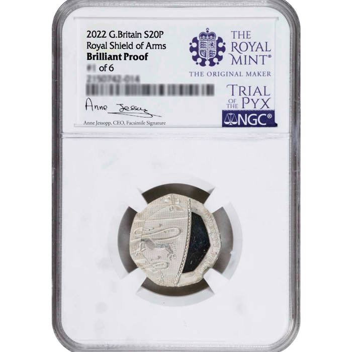2022 UK Silver Proof 20p Definitive Coin