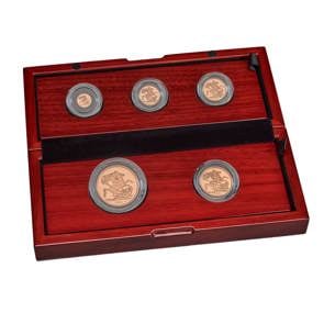 2021 Elizabeth II Five-Coin Gold Proof Sovereign Set