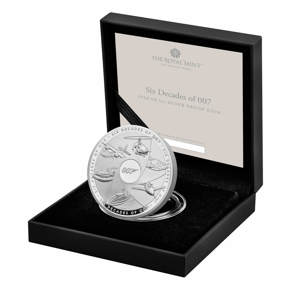 Six Decades of 007 2024 UK 1oz Silver Proof Coin 