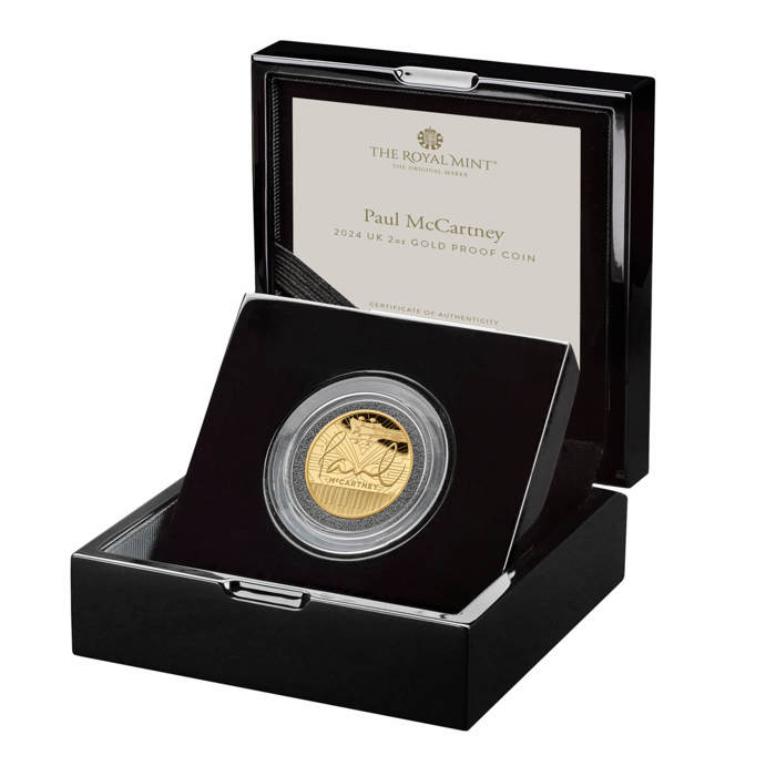 Paul McCartney 2024 UK 2oz Gold Proof Coin