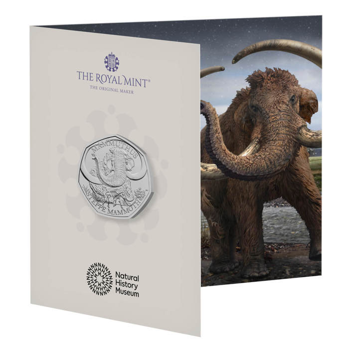 Steppe Mammoth 2024 UK 50p Brilliant Uncirculated Coin