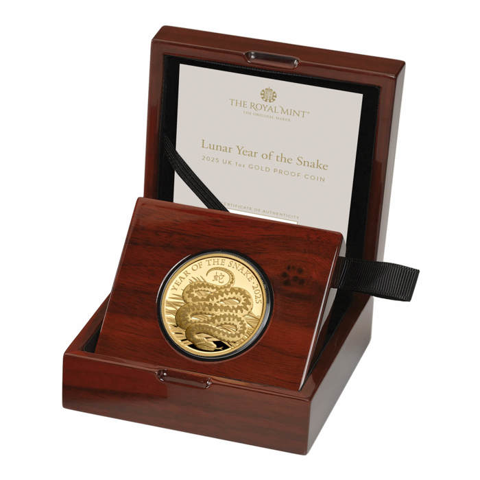 Lunar Year of the Snake 2025 UK 1oz Gold Proof Coin