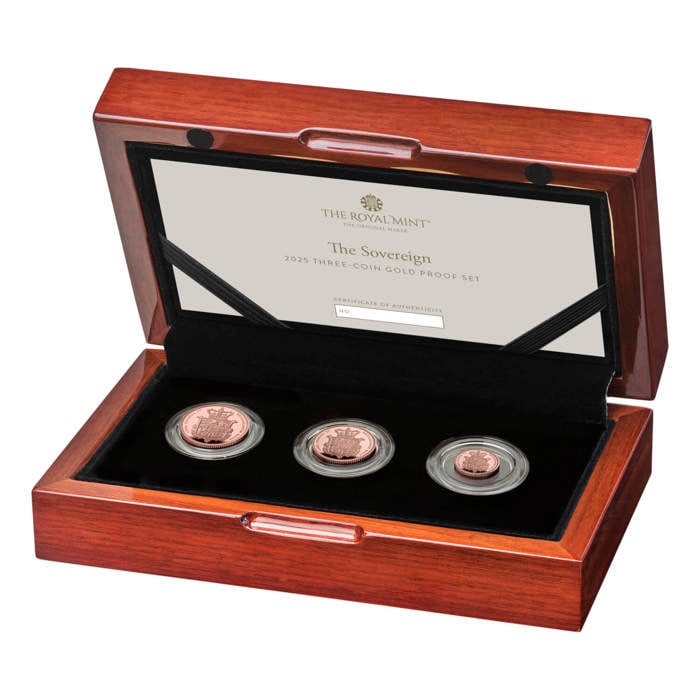 The Sovereign 2025 Three-Coin Gold Proof Set