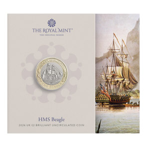 HMS Beagle 2026 UK £2 Brilliant Uncirculated Coin
