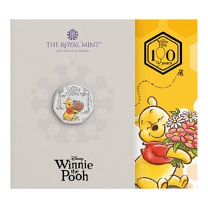 100 Years of Winnie the Pooh - Kindness 2026 UK 50p Brilliant Uncirculated Colour Coin