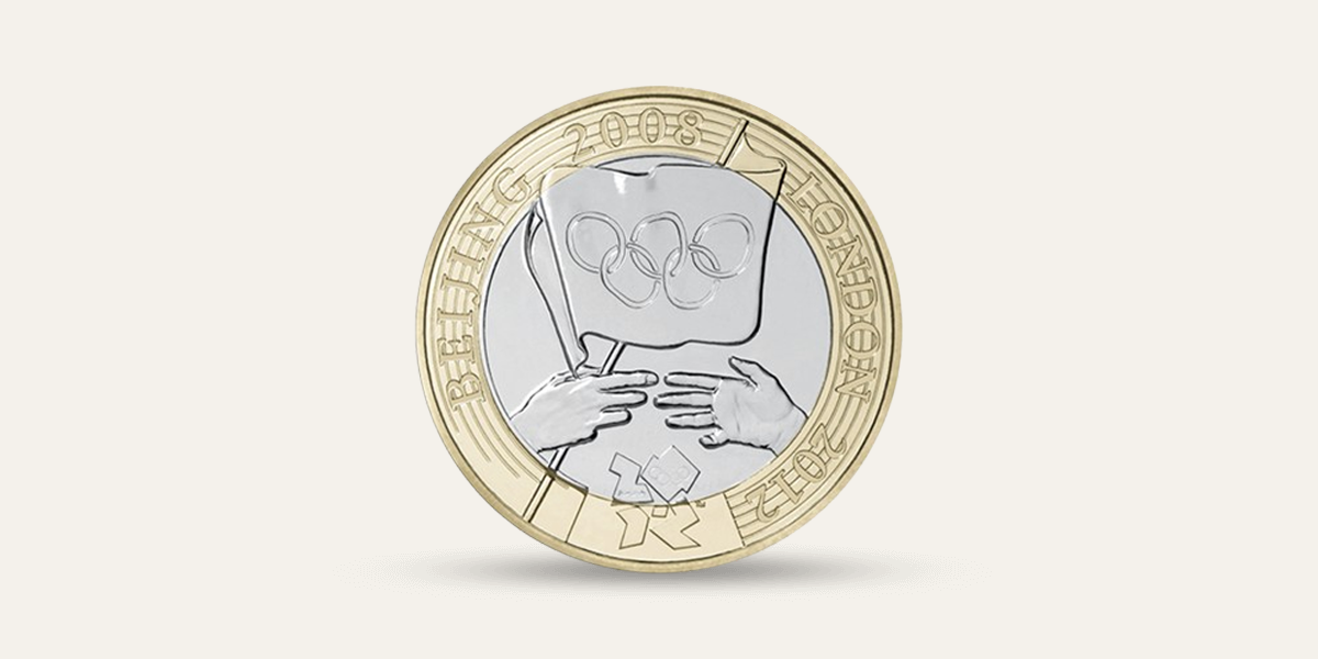 rare £2 coins 2008 oylmpic handover