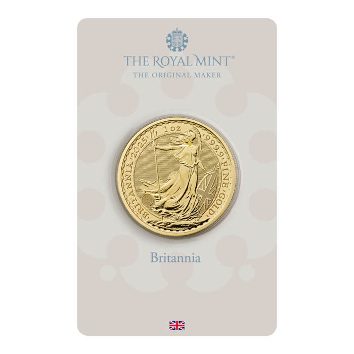 Britannia 2025 1oz Gold Bullion Coin in Blister