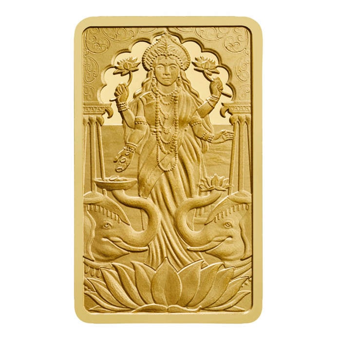 Lakshmi 1g Gold Bullion Minted Bar