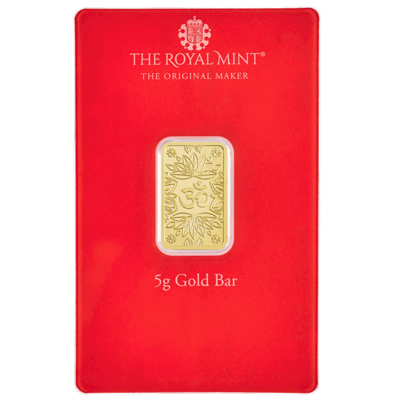 Om 5g Gold Bullion Minted Bar