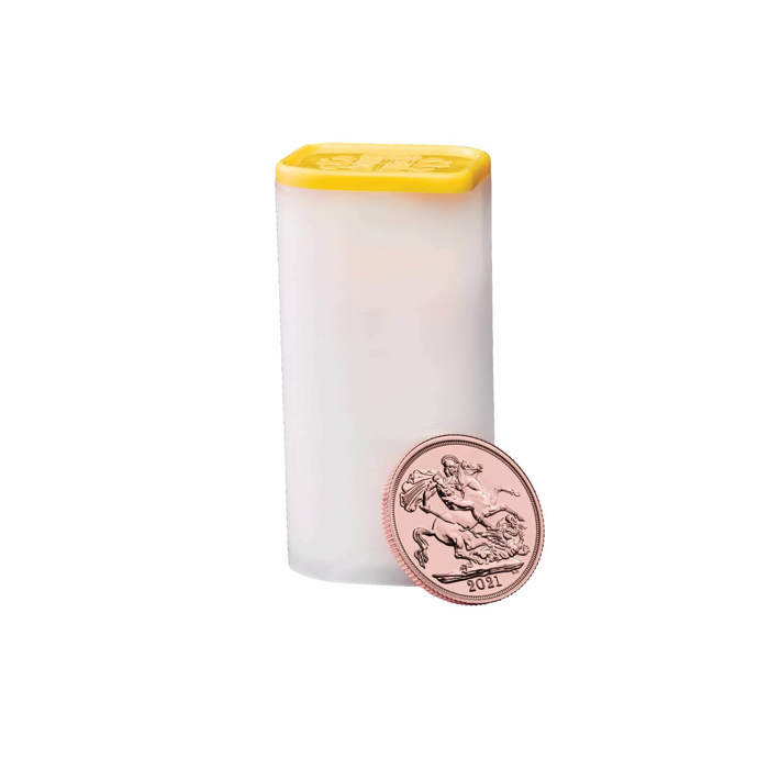 The Sovereign 2021 Twenty Five Bullion Coin Tube