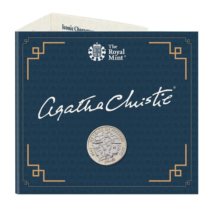 Agatha Christie: 100 Years of Mystery 2020 UK £2 Brilliant Uncirculated Coin