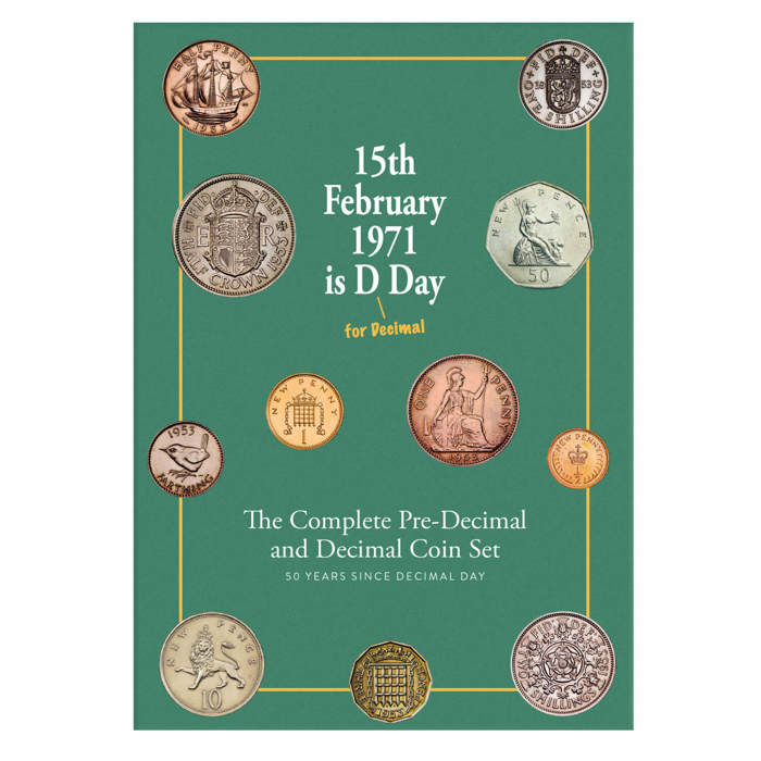 The 50th Anniversary of Decimal Day Pre-Decimal and Decimal Collector Coin Set  