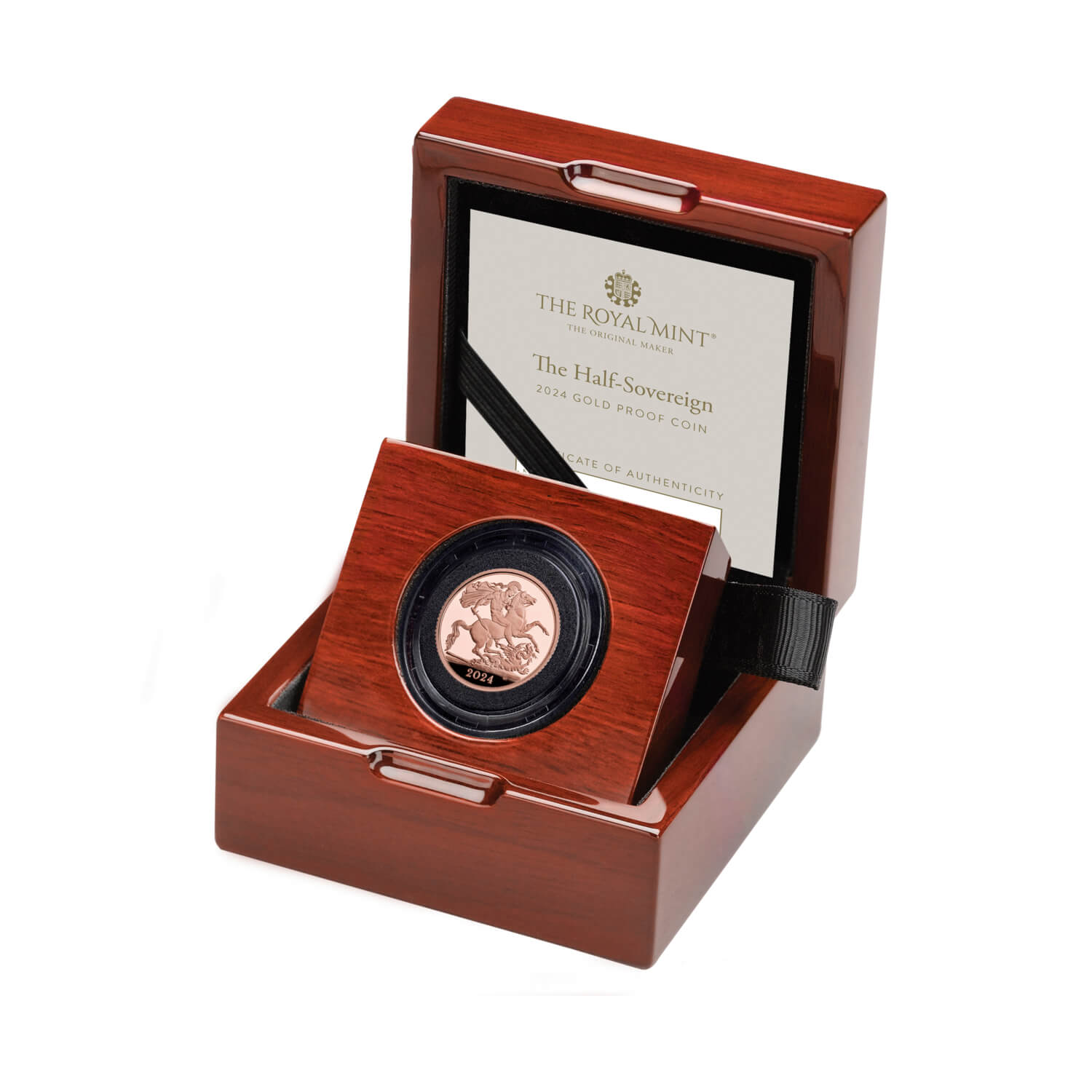 The Half Sovereign 2024 Gold Proof Coin The Royal Mint   Svh24   The Half Sovereign 2024 Gold Proof Coin Case Left 1500x1500 F3a2c67 