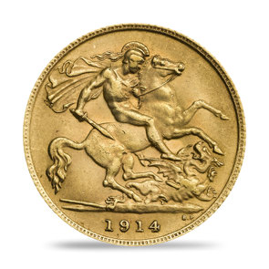 1914 George V Half-Sovereign