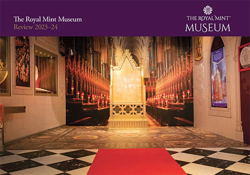 Front cover of annual review 2023-24 Coronation Exhibition
