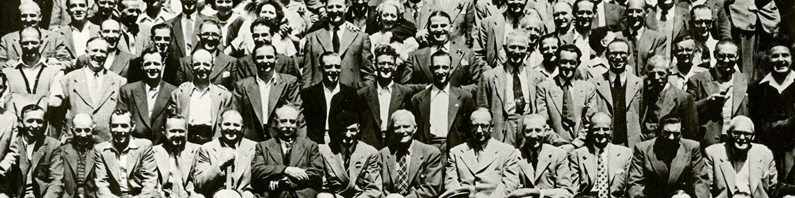 Royal Mint Workers from Tower Hill, London on an day's outing in 1952