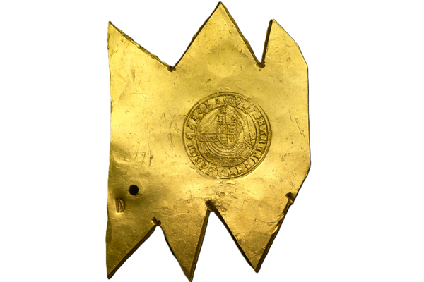 A gold trial plate